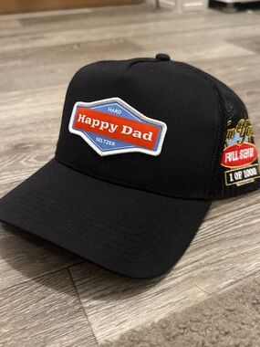 LIMITED EDITION Happy Dad Black Trucker Hat - New York 1/1000